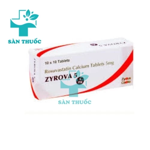 Zyrova 5 Zydus Cadila - Thuốc trị tăng cholesterol máu của Ấn Độ